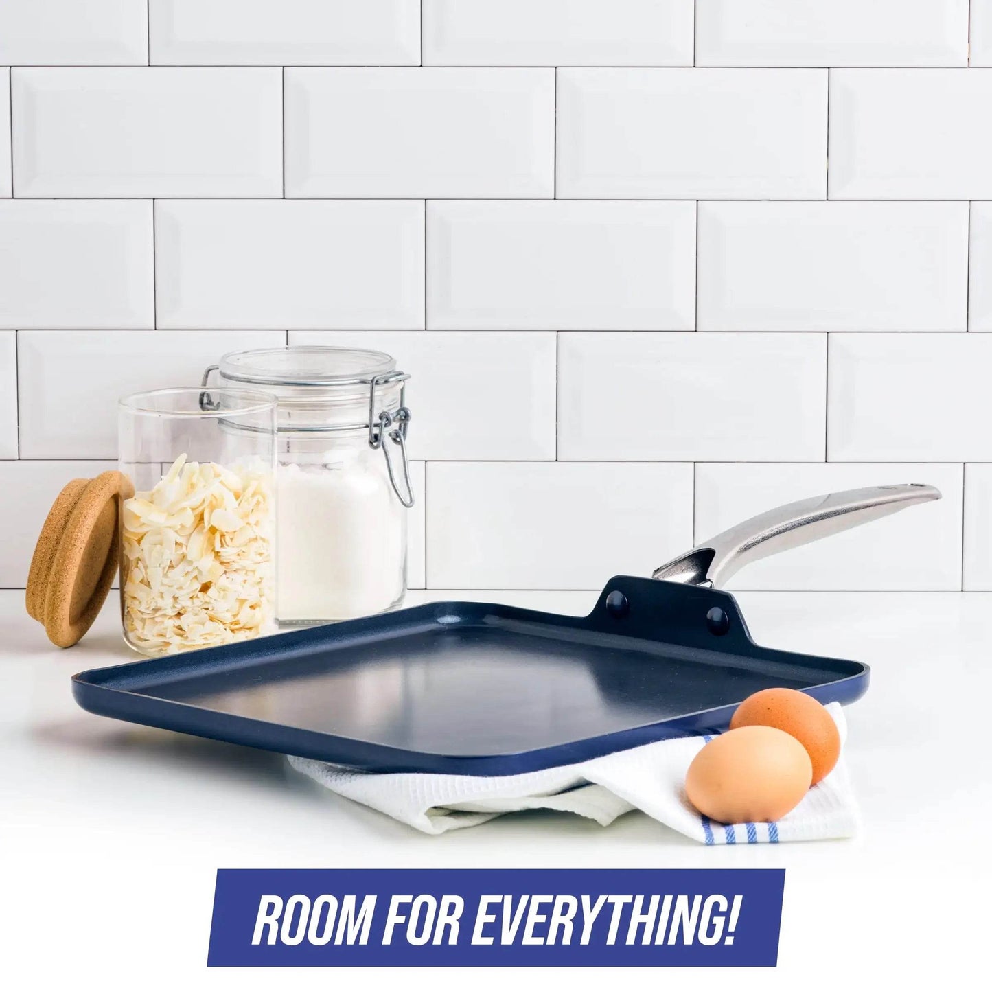 Blue Diamond Toxin Free Metal 11'' Griddle - Loft&Timber