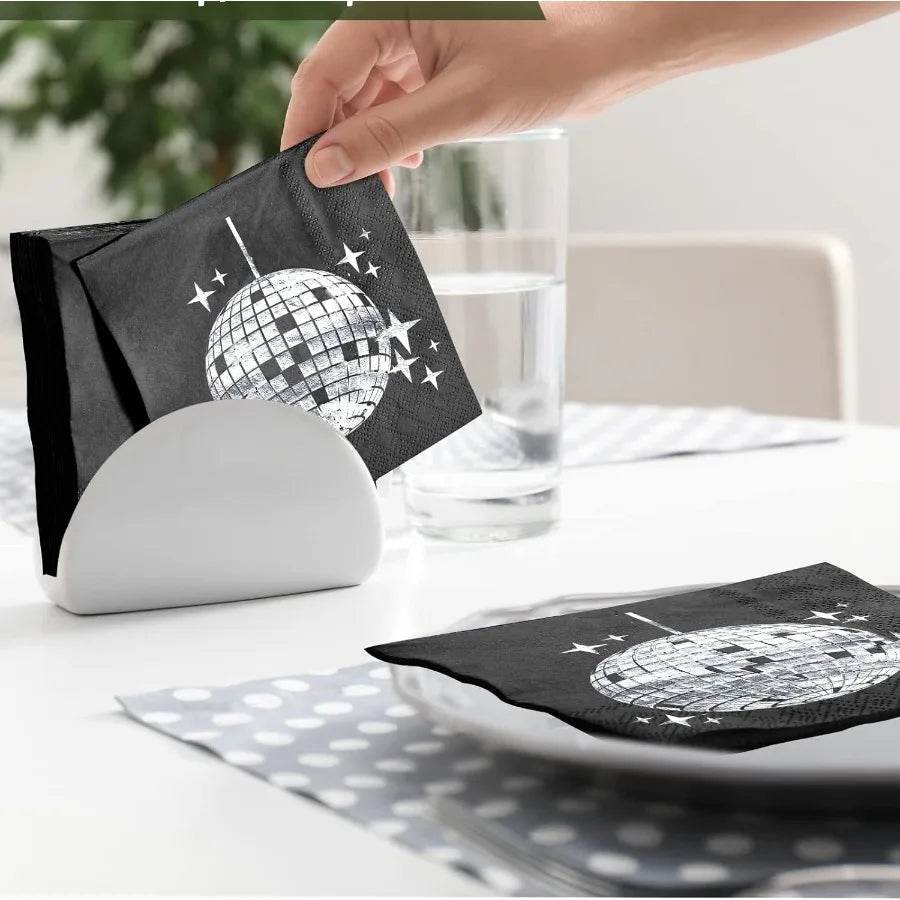 80 Pack Disco Cocktail napkins - Loft&Timber