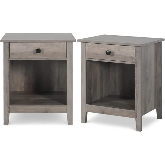 Nightstands - Set of 2 Wooden Night Stands