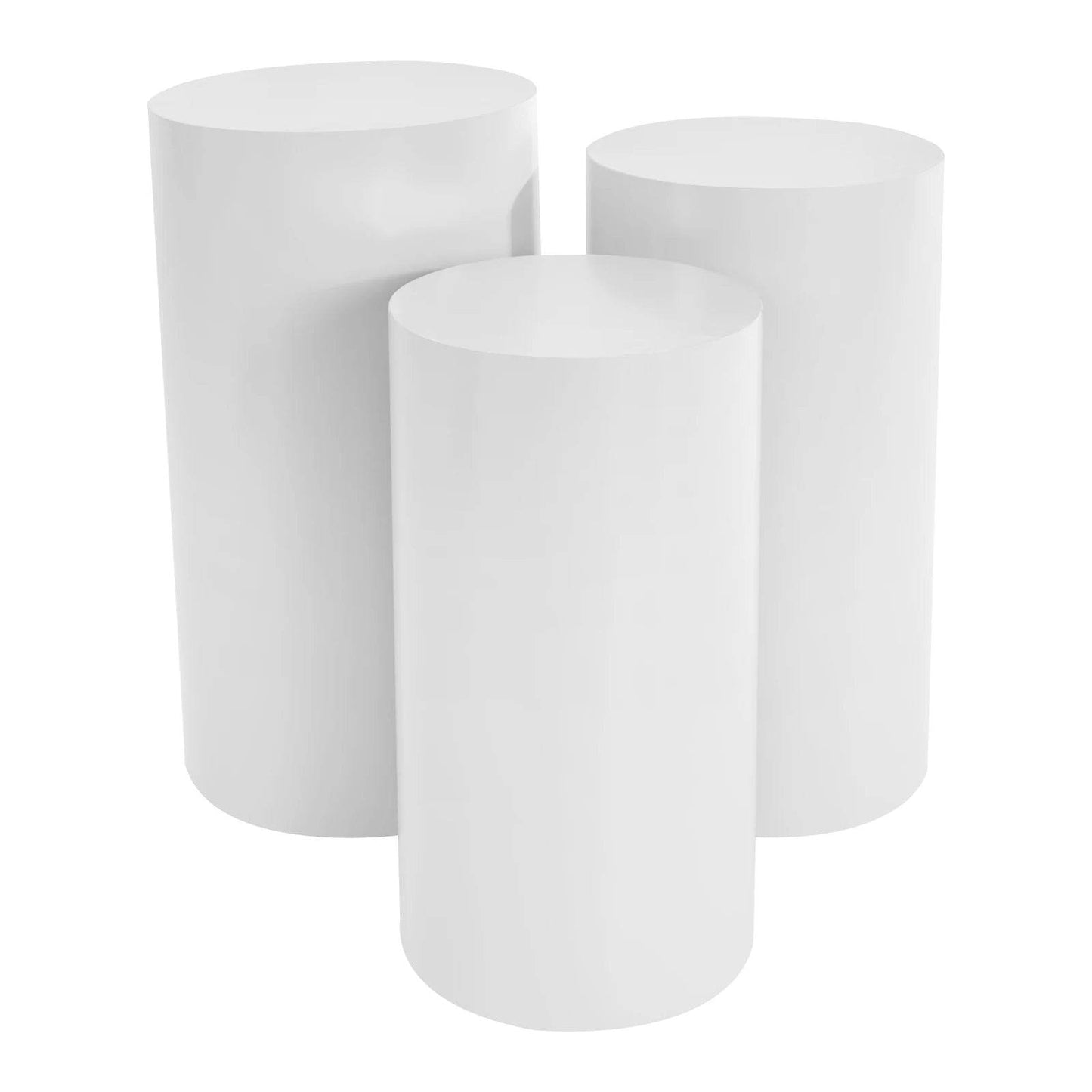 3 Pcs Round Cylinder Pedestal Stand - Loft&Timber