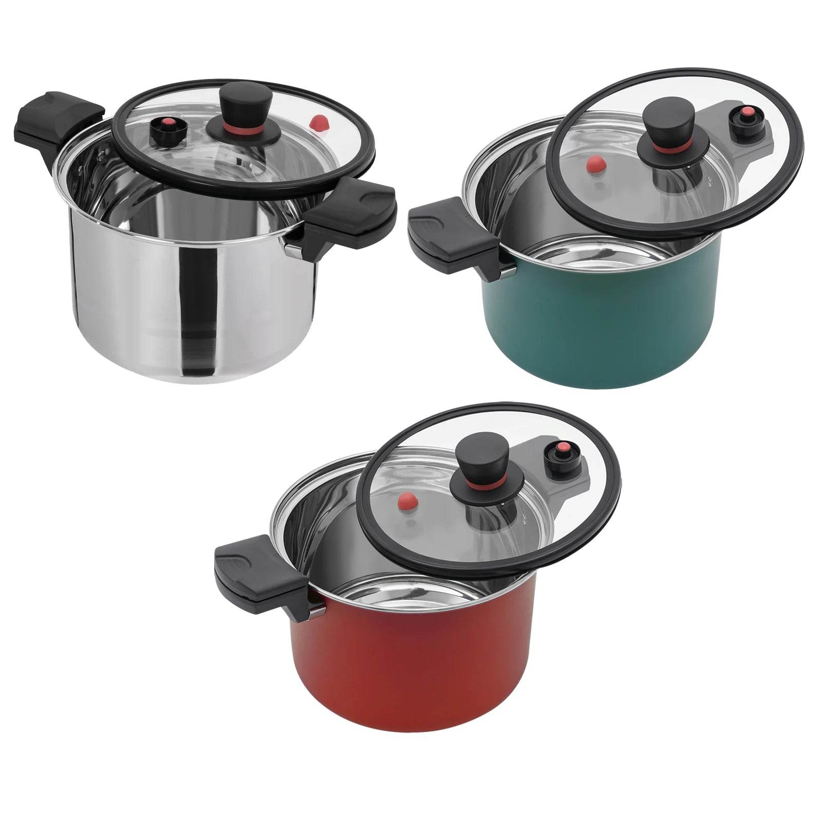 Pressure Cooker 7L with Clear Glass Lid - Loft&Timber