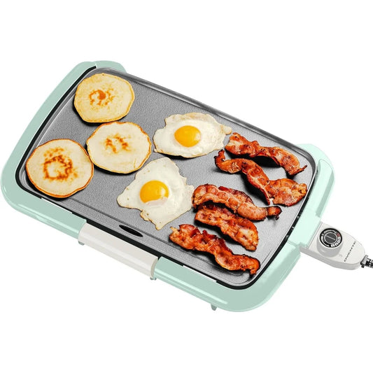 Electric Griddle Non-Stick Cooking Surface 16x10 Inch