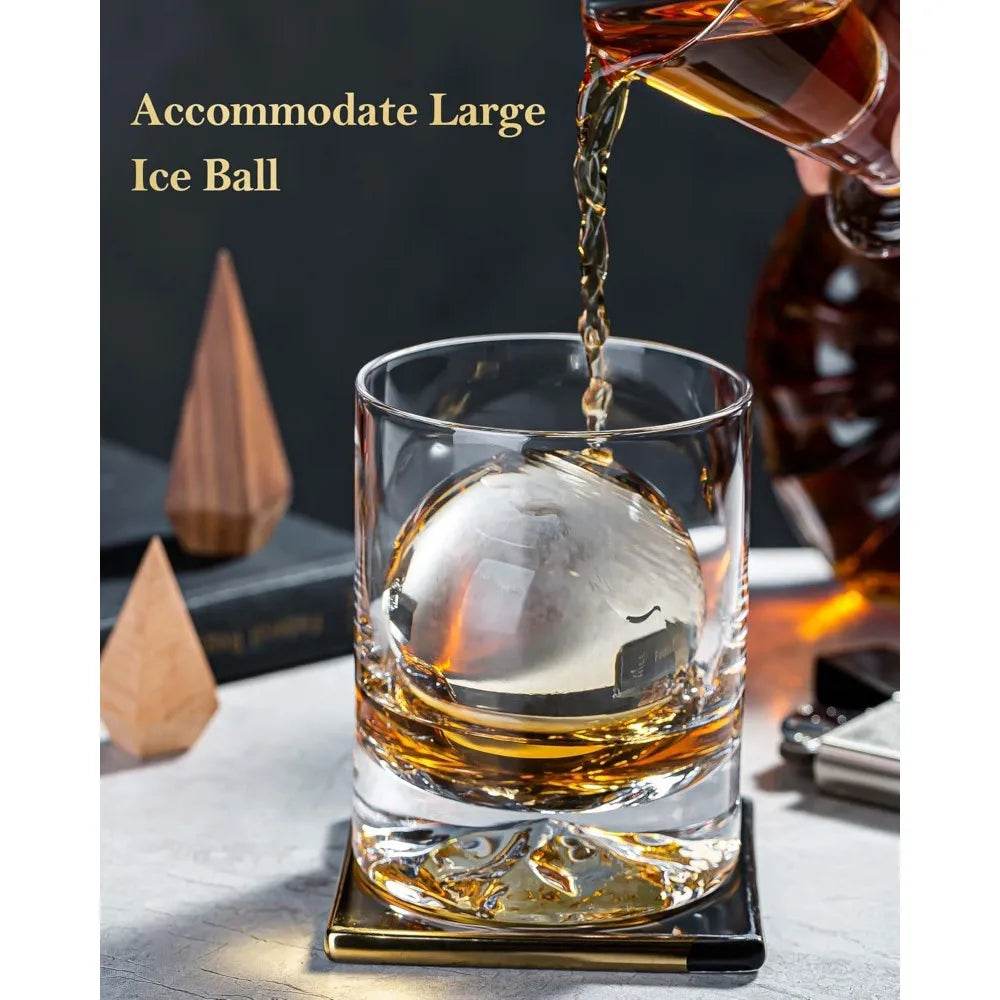 Hand Blown Crystal Double Old Fashioned Cocktail - Loft&Timber