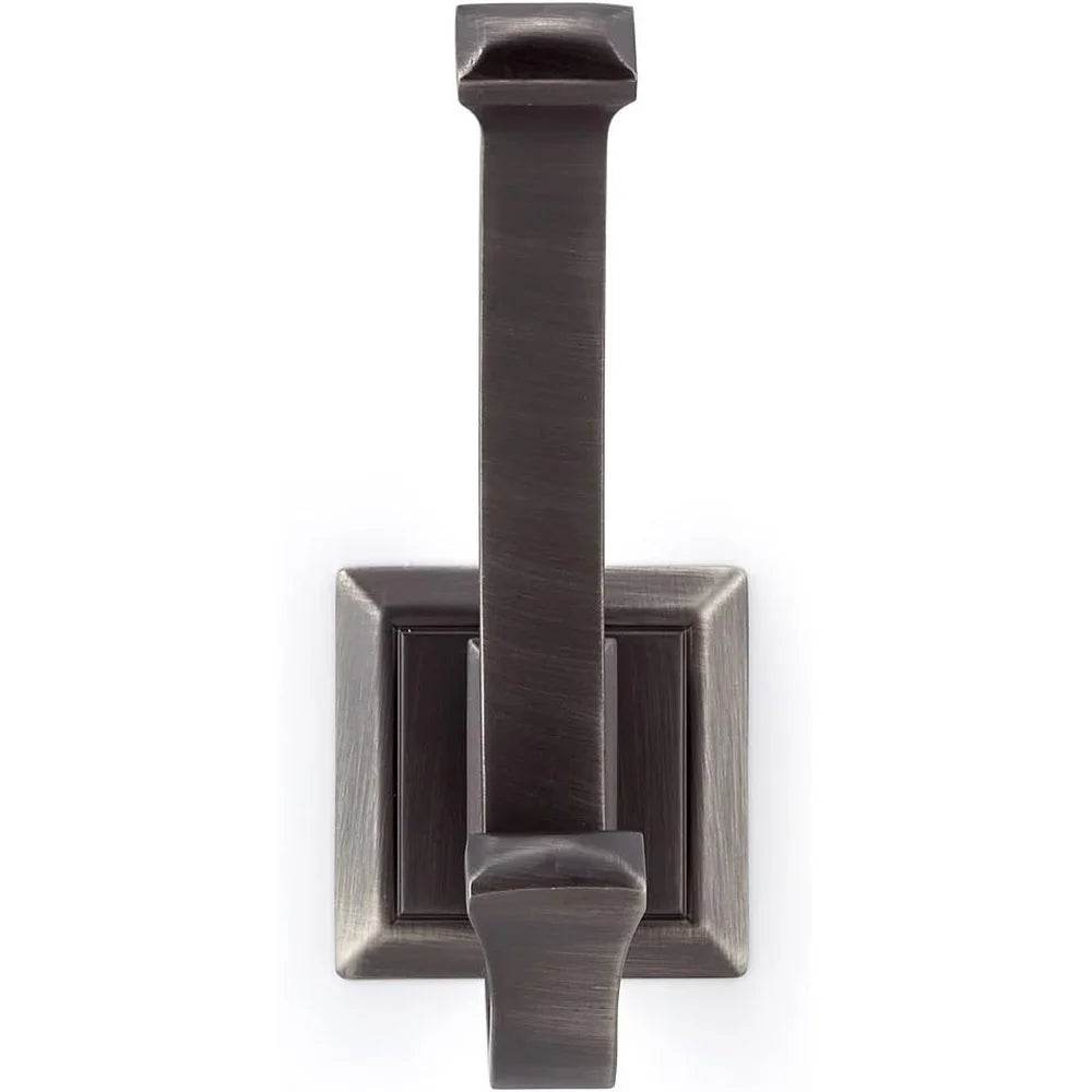 Transitional Metal Hook Antique Nickel Wall Mount Hardware 10kg Load Capacity Easy Installation Includes Mounting Accessories - Loft&Timber