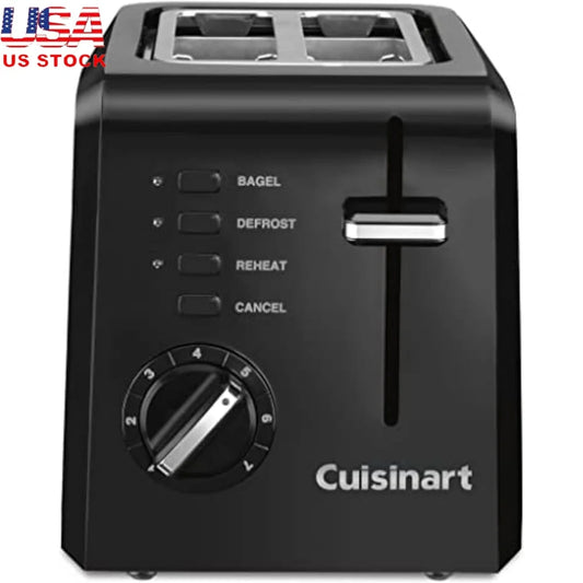Compact 2-Slice Toaster with Wide Slots