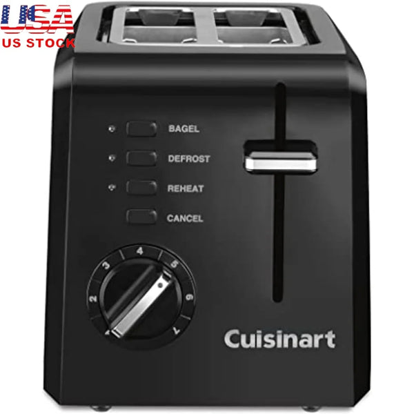 Compact 2-Slice Toaster with Wide Slots