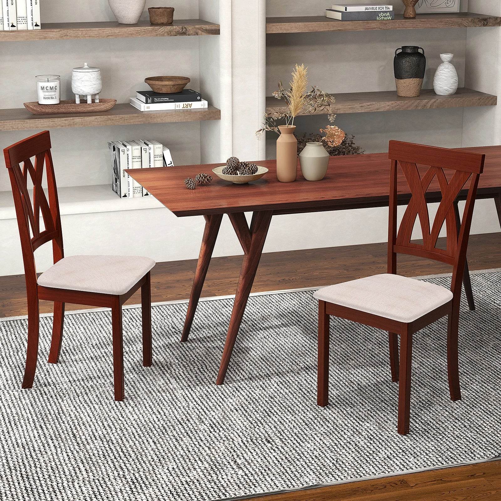 Armless Dining Chairs Set of 4 - Loft&Timber