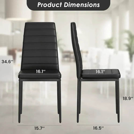 5-Piece Dining Table Set, Kitchen and Chairs for 4 - Loft&Timber