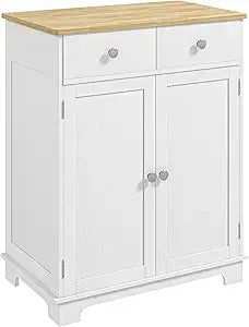 55" Modern Sideboard Buffet with 2 Doors, 2 Drawers, & 2 Shelves - Loft&Timber