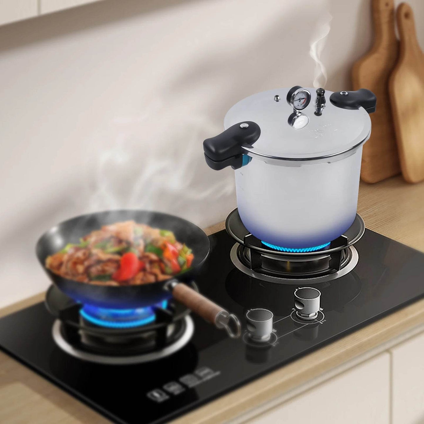 23qt Thick Explosion-Proof Pressure Cooker - Loft&Timber