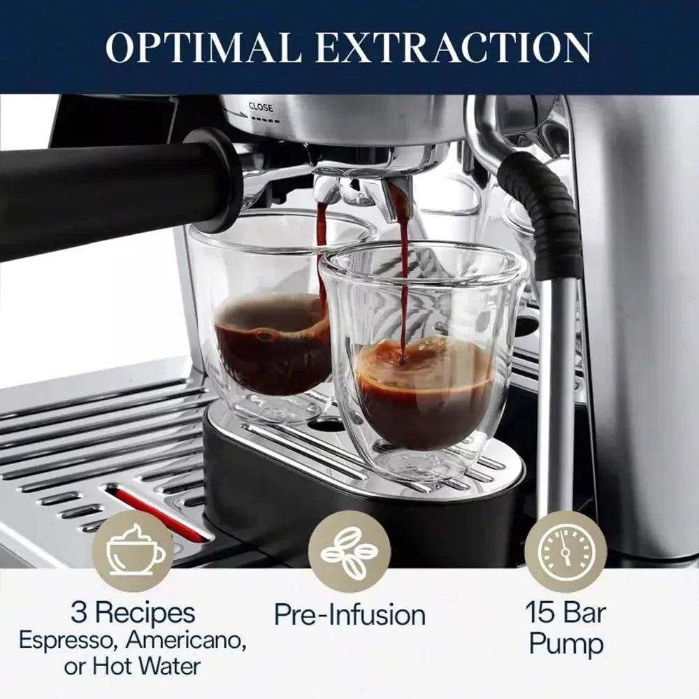 La Specialista Espresso Machine with Grinder, Steamer, & Milk Frother - Loft&Timber