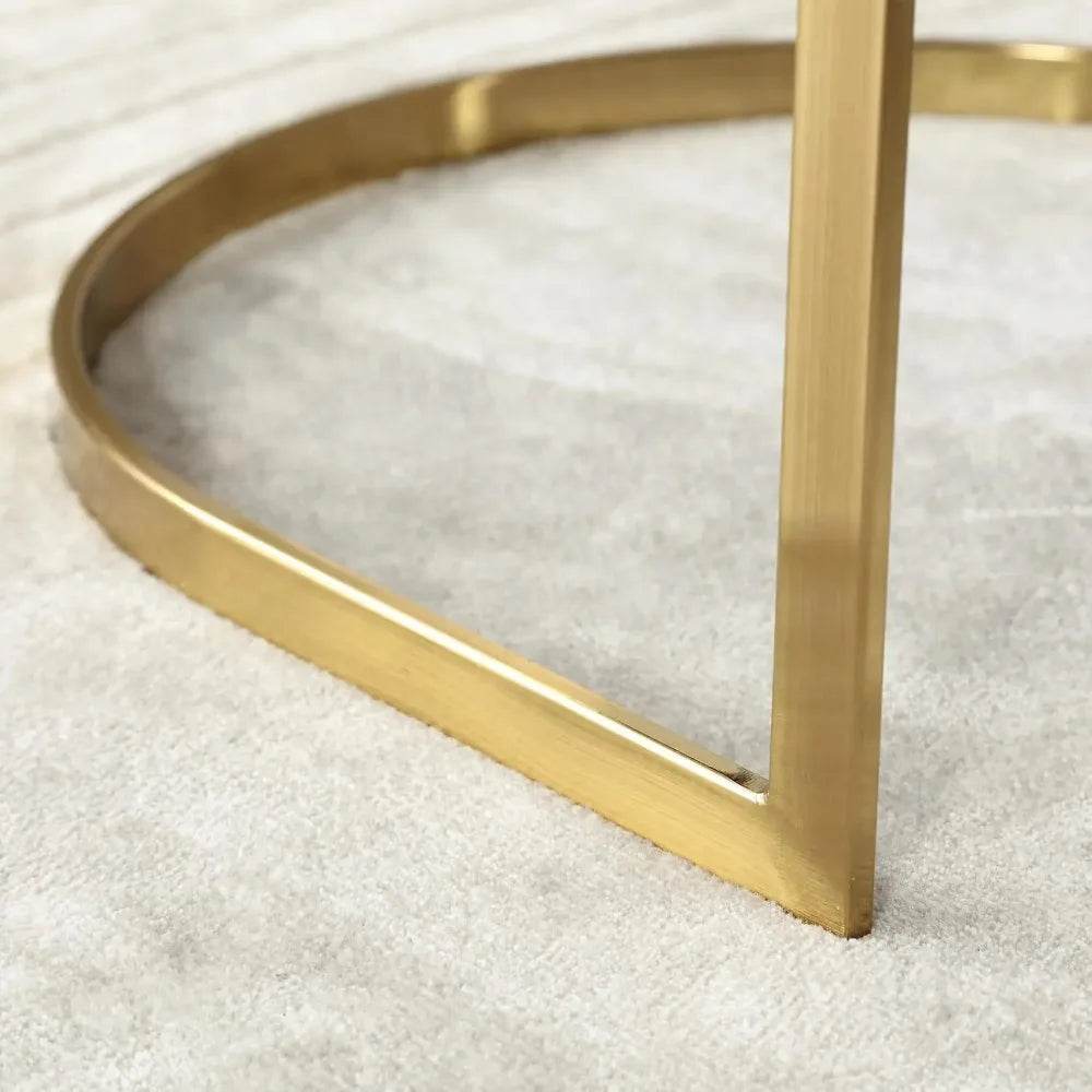 Dining Chairs Set of 4, Velvet with Metal Frame - Loft&Timber