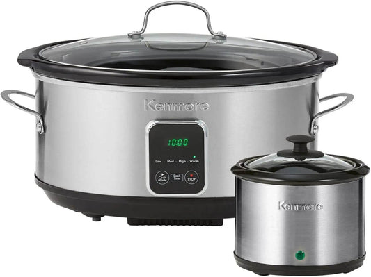 Kenmore Stainless Steel Programmable Slow Cooker 7 Quart - Loft&Timber
