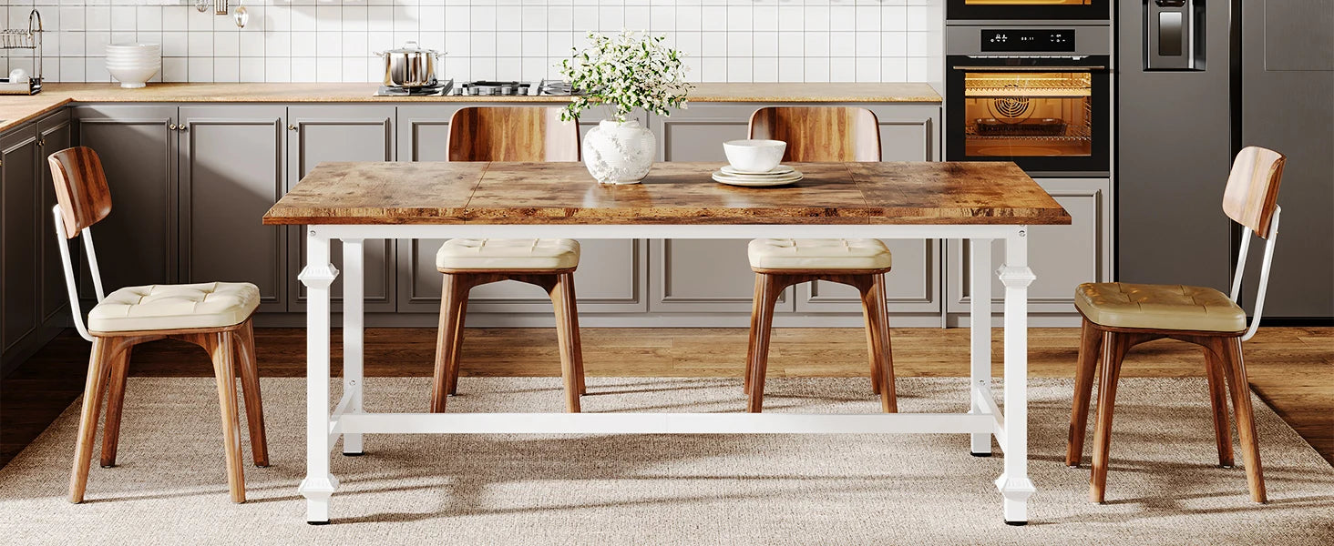 78.7" Long Dining Table for 6-8 Person - Loft&Timber