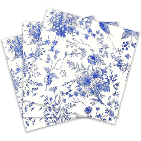 Colored Paper Party napkins 20 Count Shabby Chic