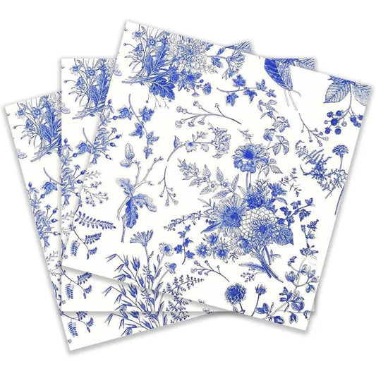 Colored Paper Party napkins 20 Count Shabby Chic - Loft&Timber