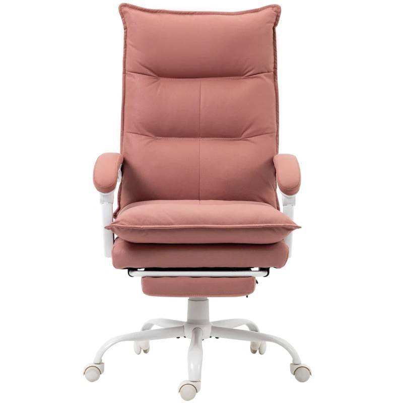 Double Padded Executive Massage Heated Office Chair Salmon - Loft&Timber
