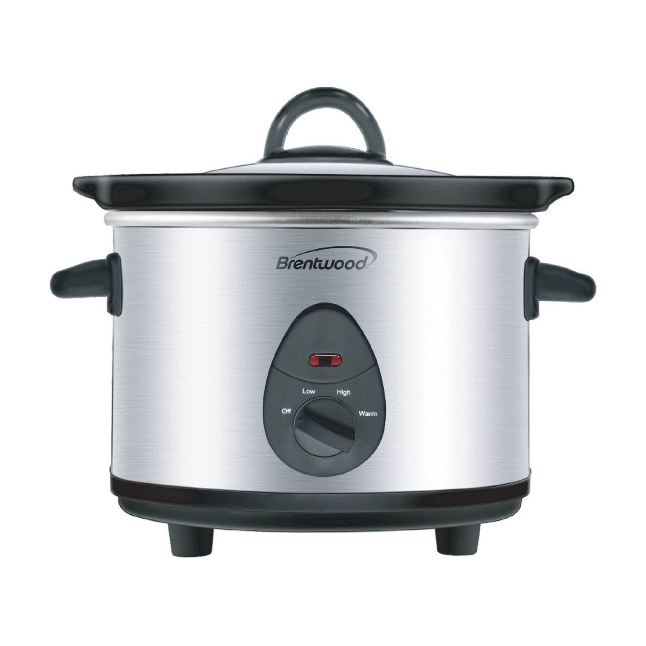 Brentwood 1.5 Quart Slow Cooker in Stainless Steel with 3 Settings - Loft&Timber