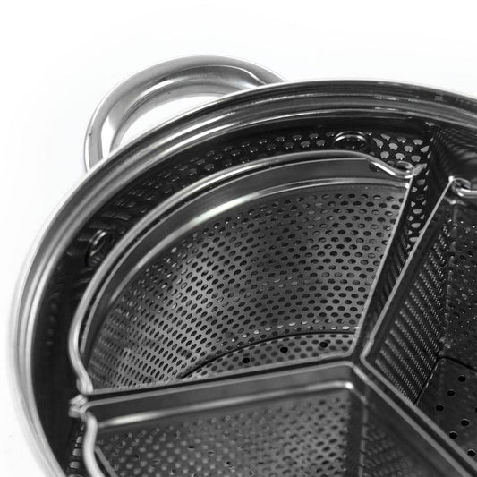 Stainless Steel 4-Quart Dutch Oven with 3-Section Dividers and Lid - Loft&Timber