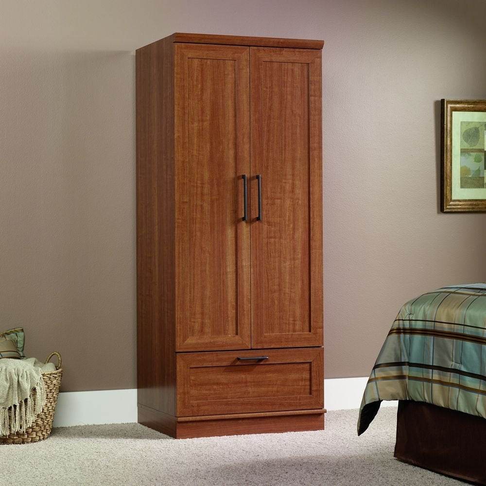 Sienna Oak Wardrobe Clothes Storage Cabinet Armoire - Loft&Timber