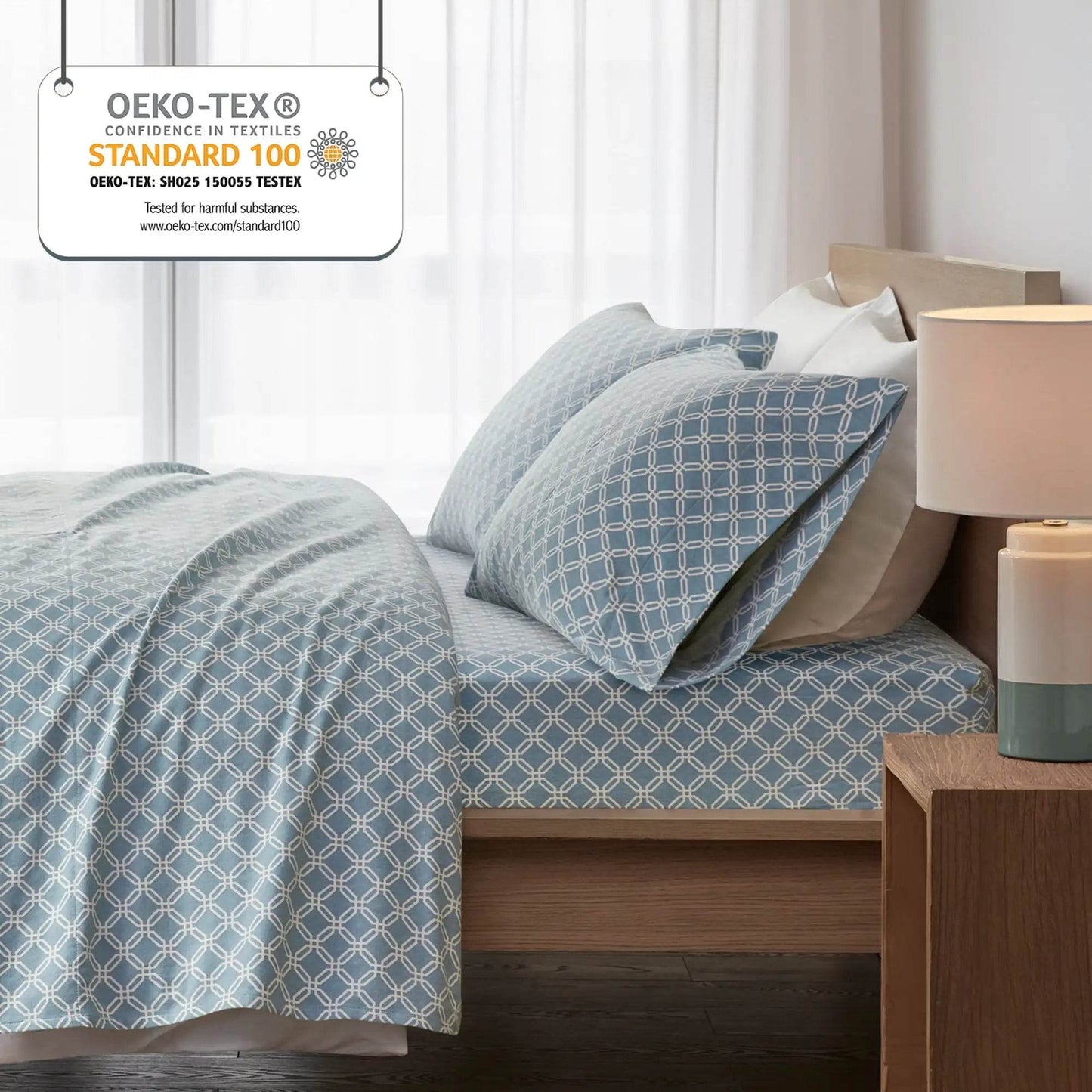 Queen Size Bed Sheets Set, 4-Piece Cozy Cotton Flannel Sheets Set Queen - Loft&Timber