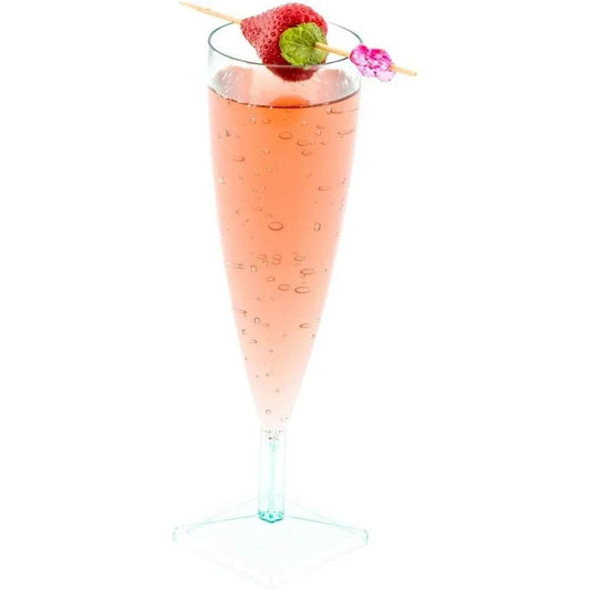 Disposable Plastic Champagne Flutes 10 Pack - Loft&Timber