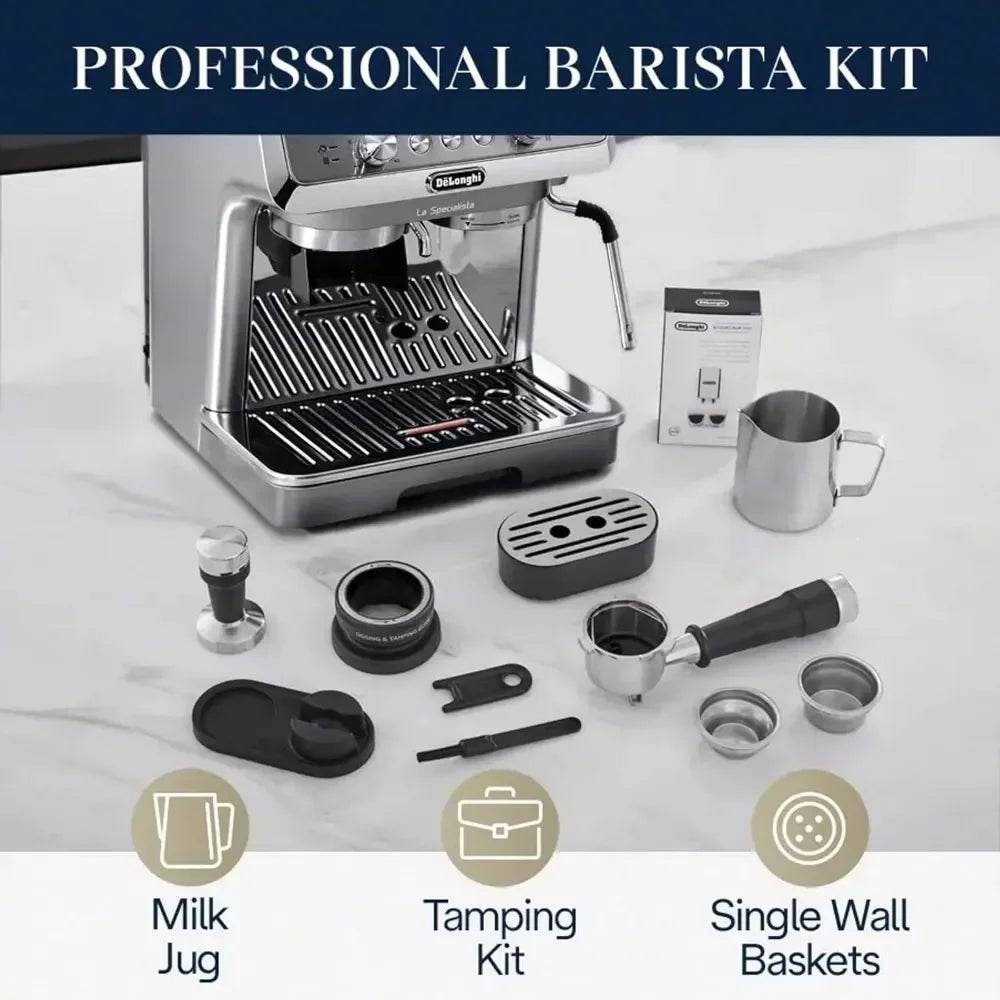 La Specialista Espresso Machine with Grinder, Steamer, & Milk Frother - Loft&Timber