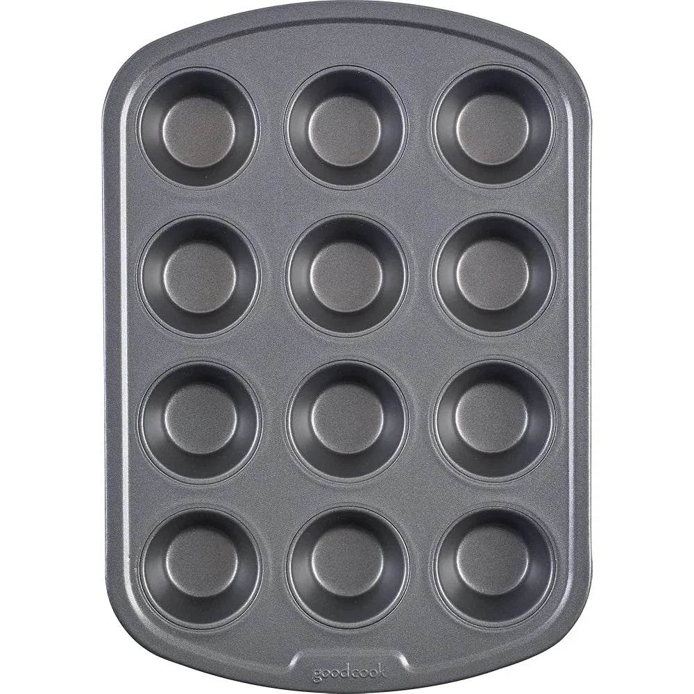 Nonstick Steel Mini Muffin Pan 12 Cup Baking Tray - Loft&Timber