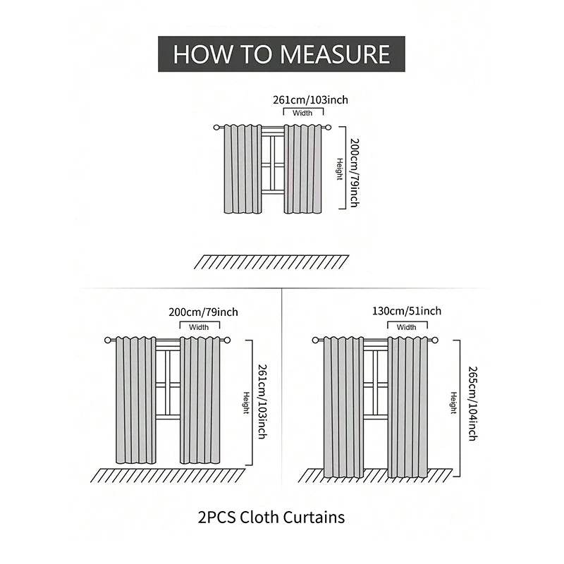 2pcs European luxury atmosphere shading thickened flannelette, no valance - Loft&Timber