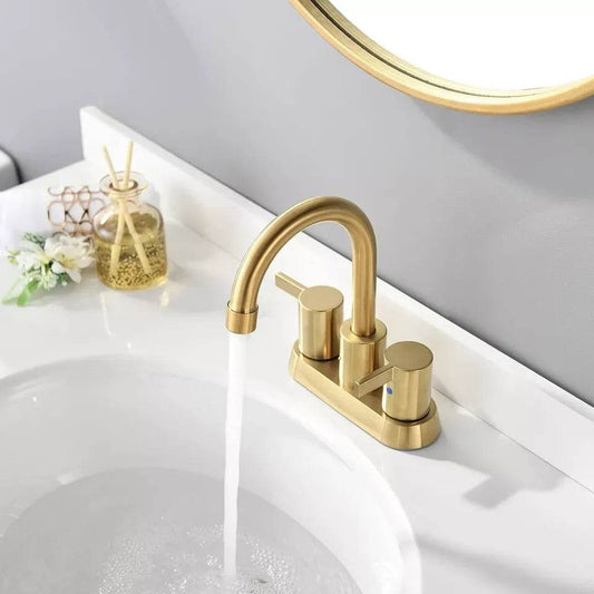 Brushed Gold Bathroom Faucet - Loft&Timber