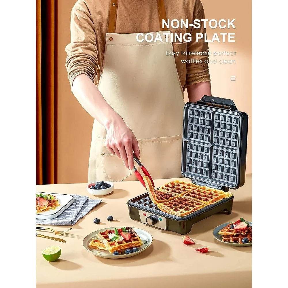 4 Slice Belgian Waffle Maker 1200W - Loft&Timber