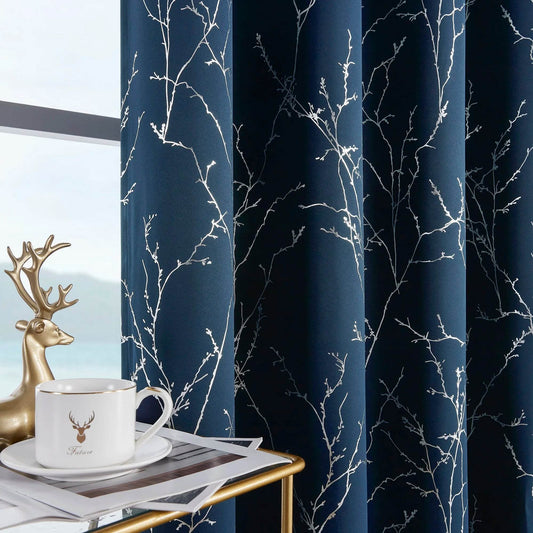 Pack Of 2 Blackout Curtains Grommet Thermal Insulated Room Darkening - Loft&Timber