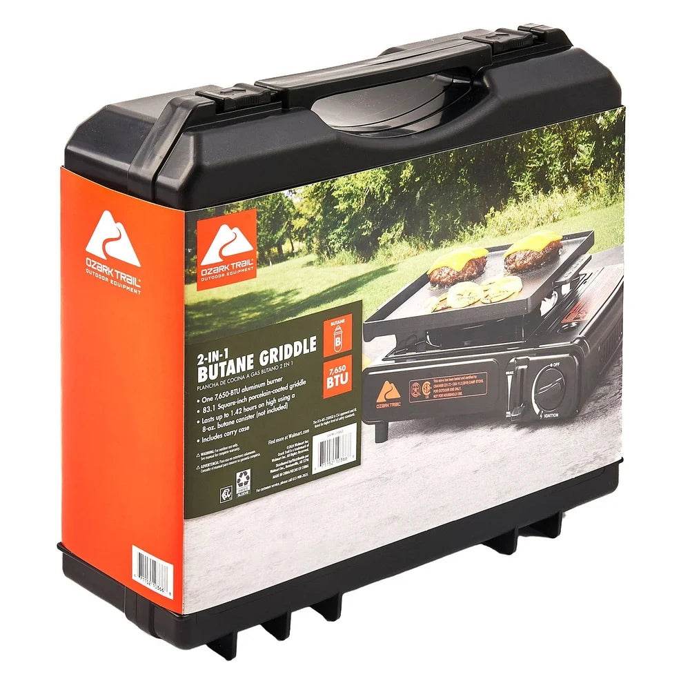 2 in 1 Butane Griddle 7650 BTU - Loft&Timber