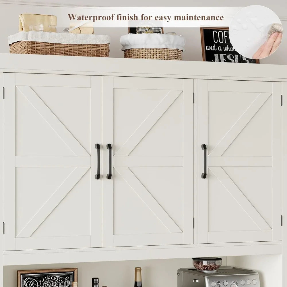 76" Tall Kitchen Pantry Storage Cabinet - Loft&Timber