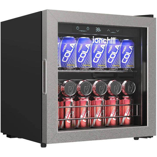 Compact Beverage Refrigerator 48 Can Mini Fridge - Loft&Timber