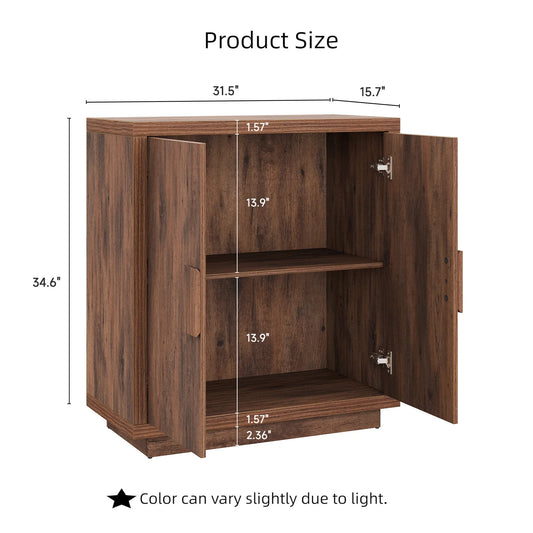 32" Sideboard Buffet Cabinet with Adjustable Shelfs - Loft&Timber