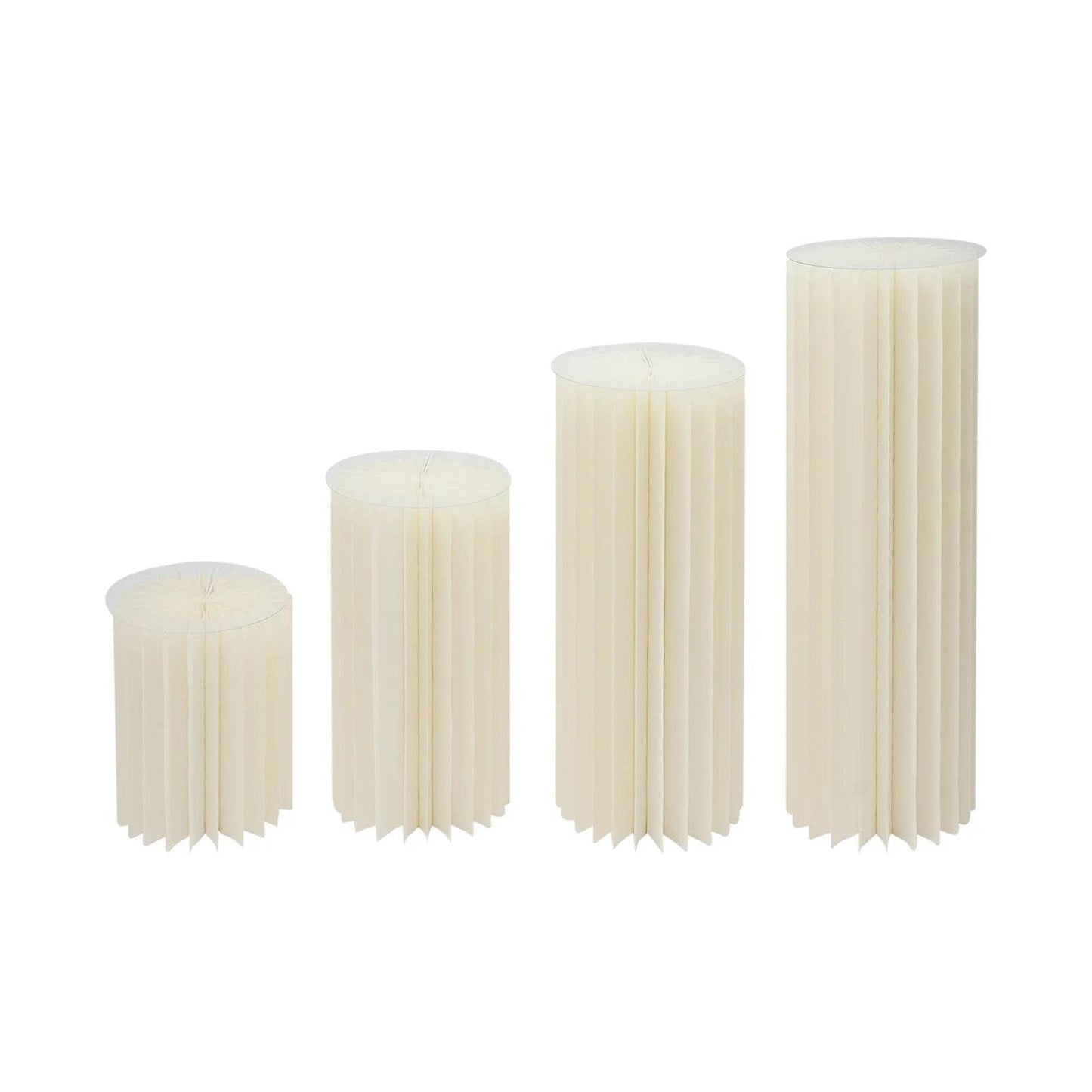 4Pcs Foldable Cardboard Flower or cake Stand (40+60+80+100cm) - Loft&Timber
