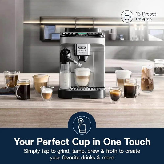 Automatic Espresso Machine with Grinder and Milk Frother - Loft&Timber
