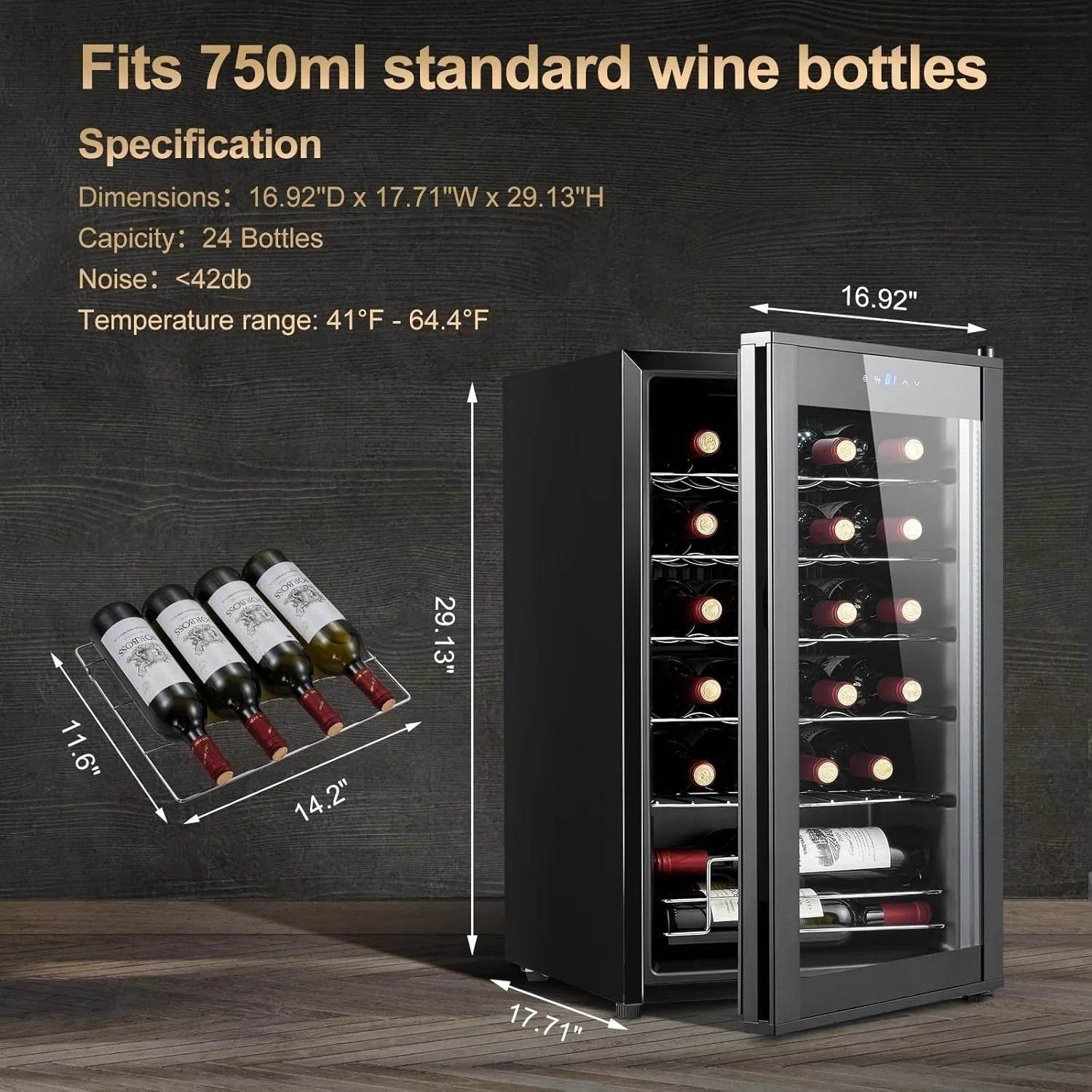 COOLER 24 Bottle Mini Fridge - Loft&Timber