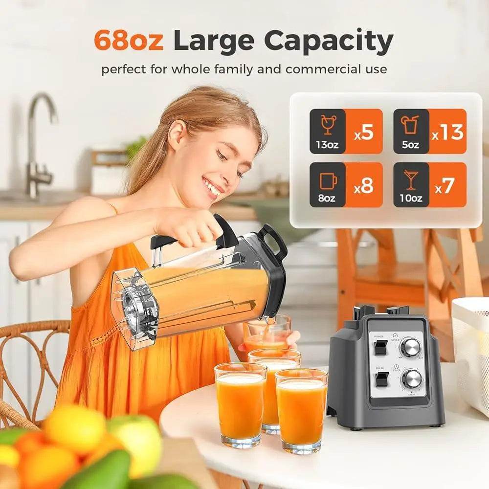 Professional Kitchen Blender Smoothie Maker 1800W High-Speed - Loft&Timber