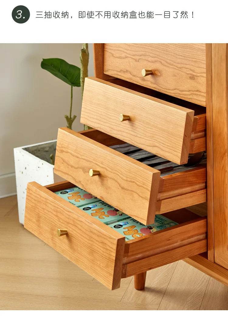 Japanese Vintage Solid Wood Sideboard - Loft&Timber