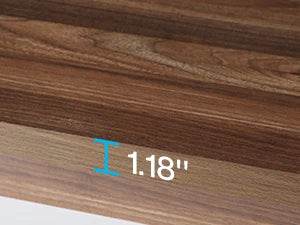 Tribesigns 62” Wood Patio Table for 4-6 People - Loft&Timber