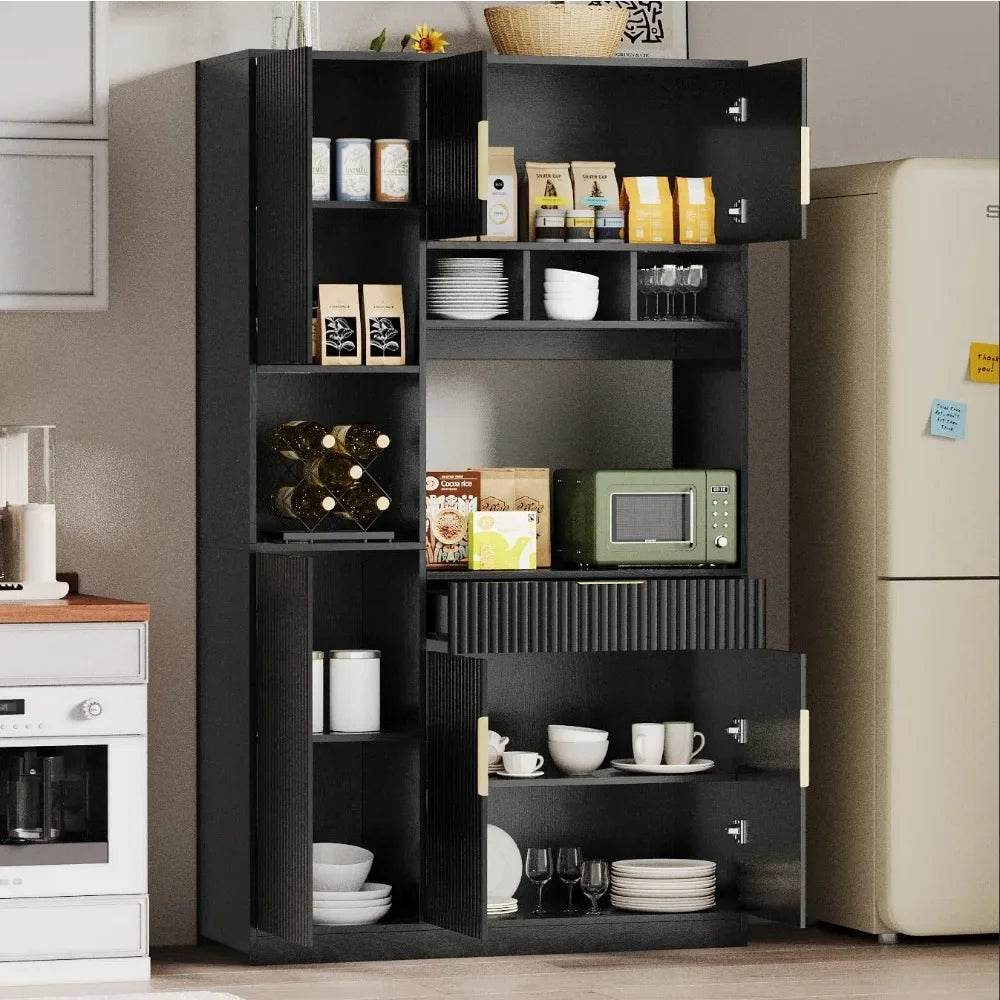 71” Kitchen Pantry Storage Cabinet - Loft&Timber