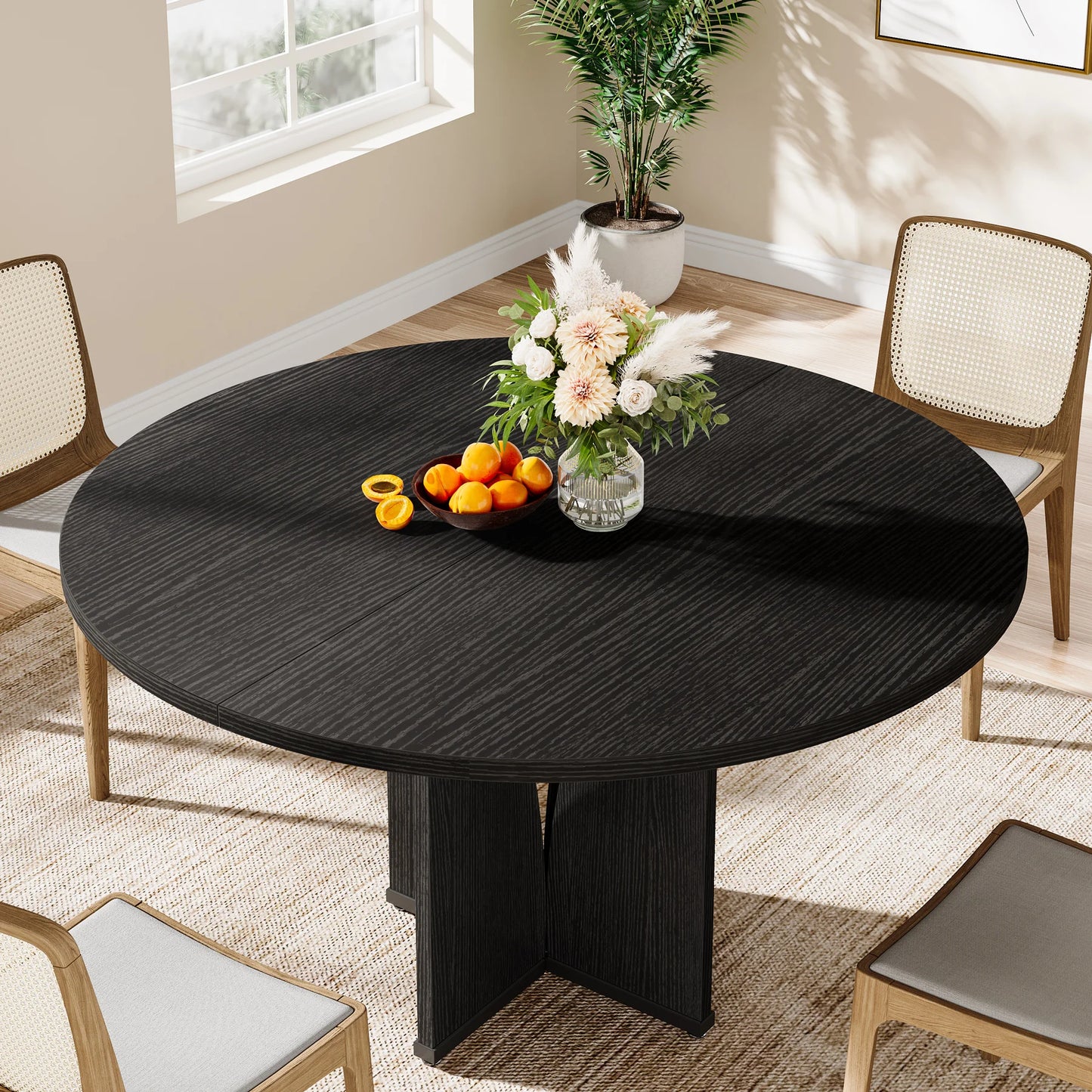 Tribesigns 39" Round Conference Table for 4 - Loft&Timber