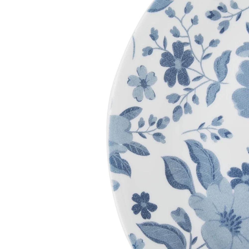 Vitrelle Glass Salad Plate Floral Print Dishwasher Microwave Safe - Loft&Timber