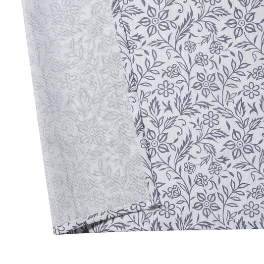 Botanical print shower curtain, machine washable