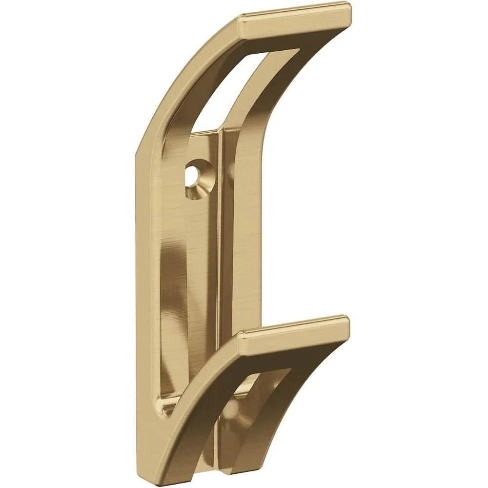 Contemporary Double Prong Decorative Wall Hook Coats Hats Bags Towels Perfect Entryway Bathroom Bedroom Easy Installation - Loft&Timber