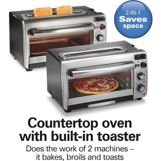 Hamilton Beach 2-in-1 Countertop Toaster Oven - Loft&Timber