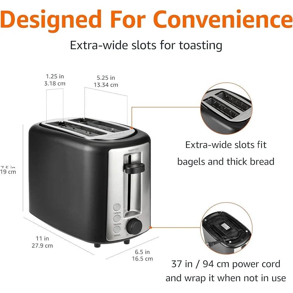 2 Slice Toaster with 6 Settings