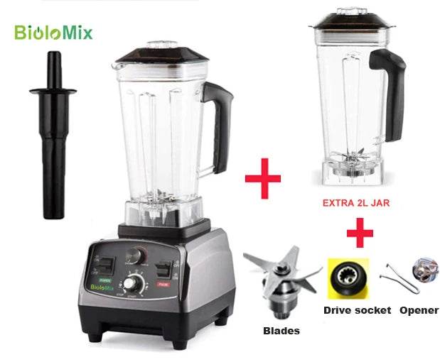 BioloMix 3HP 2200W Heavy Duty Commercial Grade Blender